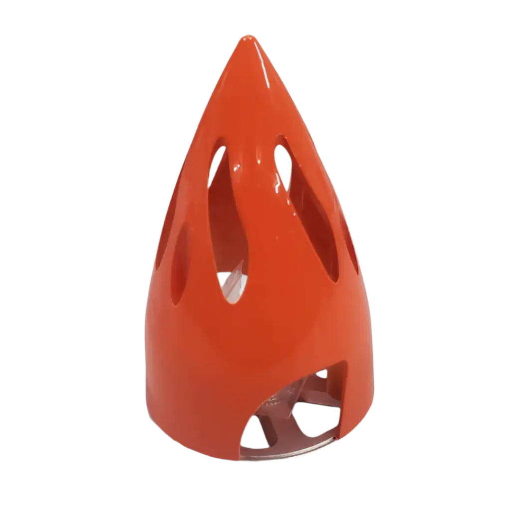 Orange Cyclone Plastic Spinner 63 mm