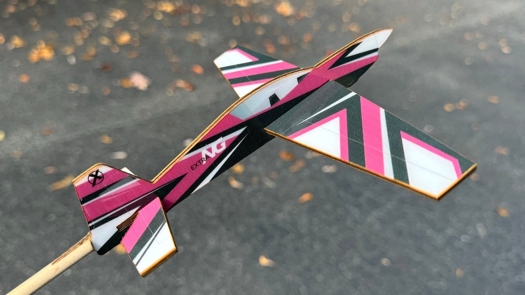Extreme Flight Stick Plane - Extra NG Pink/Black