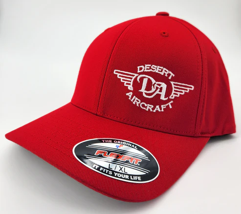 DA Flex Fit Hats - RED S/M