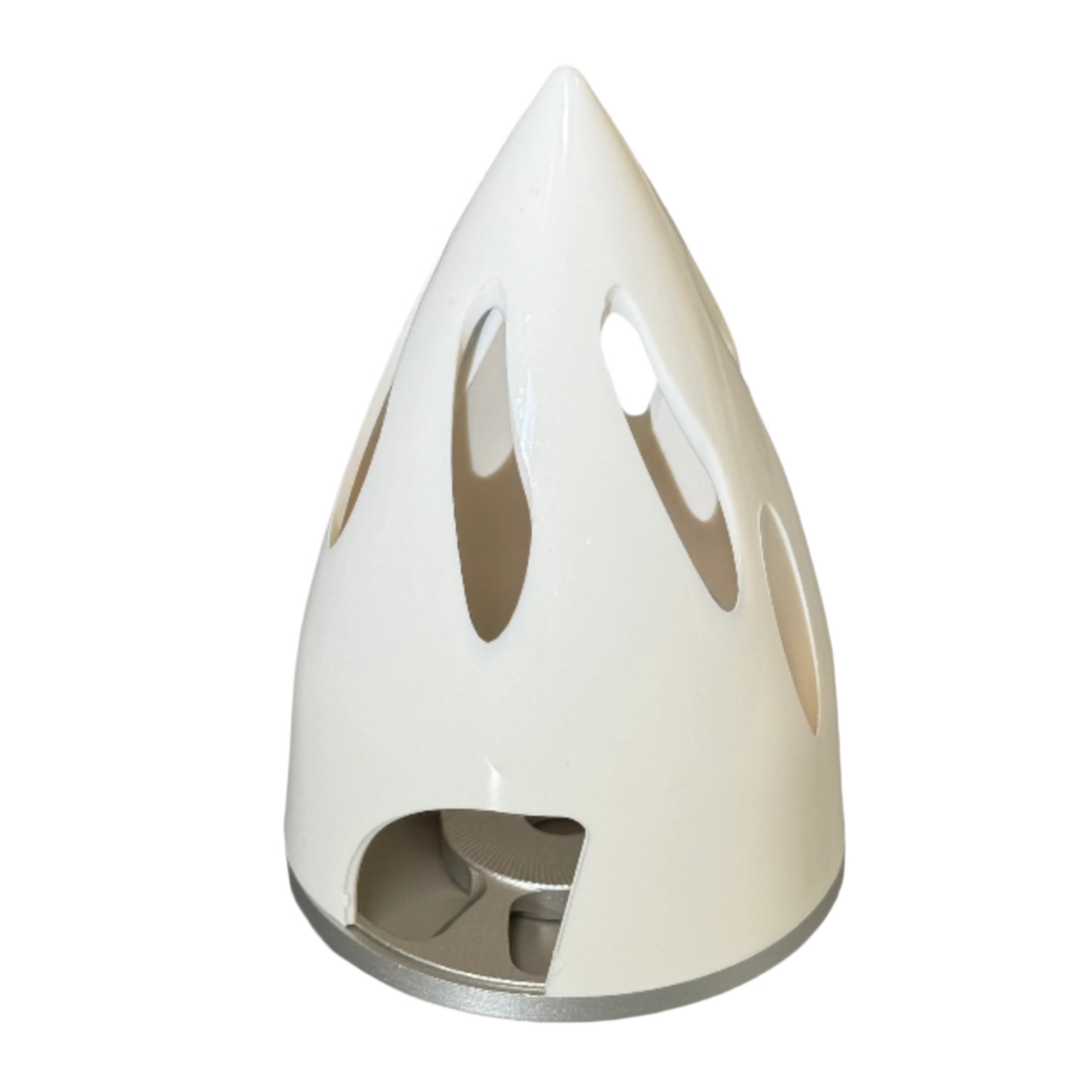 White Cyclone Plastic Spinner 76mm