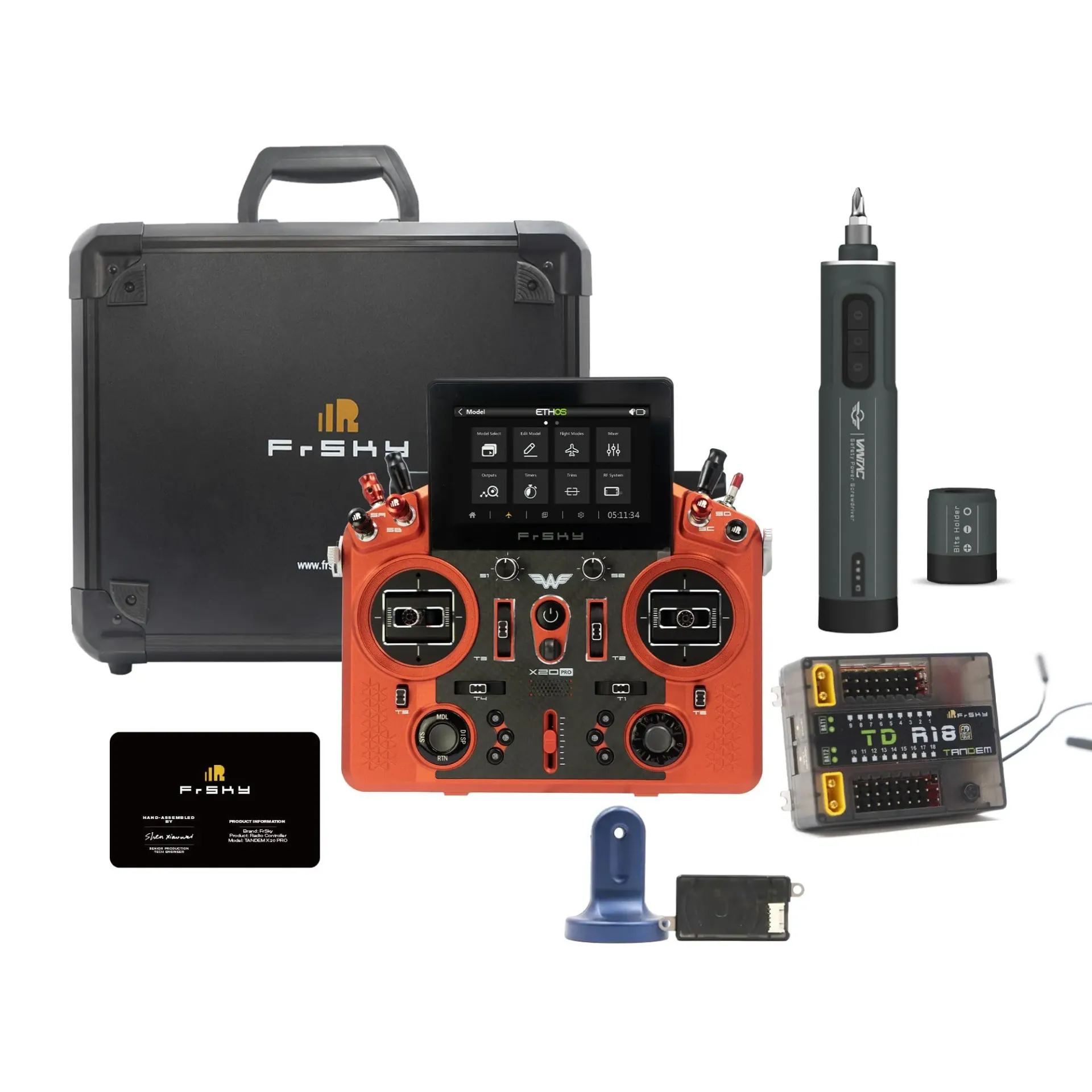 [FRS-X20PRO-AW-ORRED-COMBO] X20Pro AW Orange Red (combo with TD SR18 Remote NFC) FRSKY