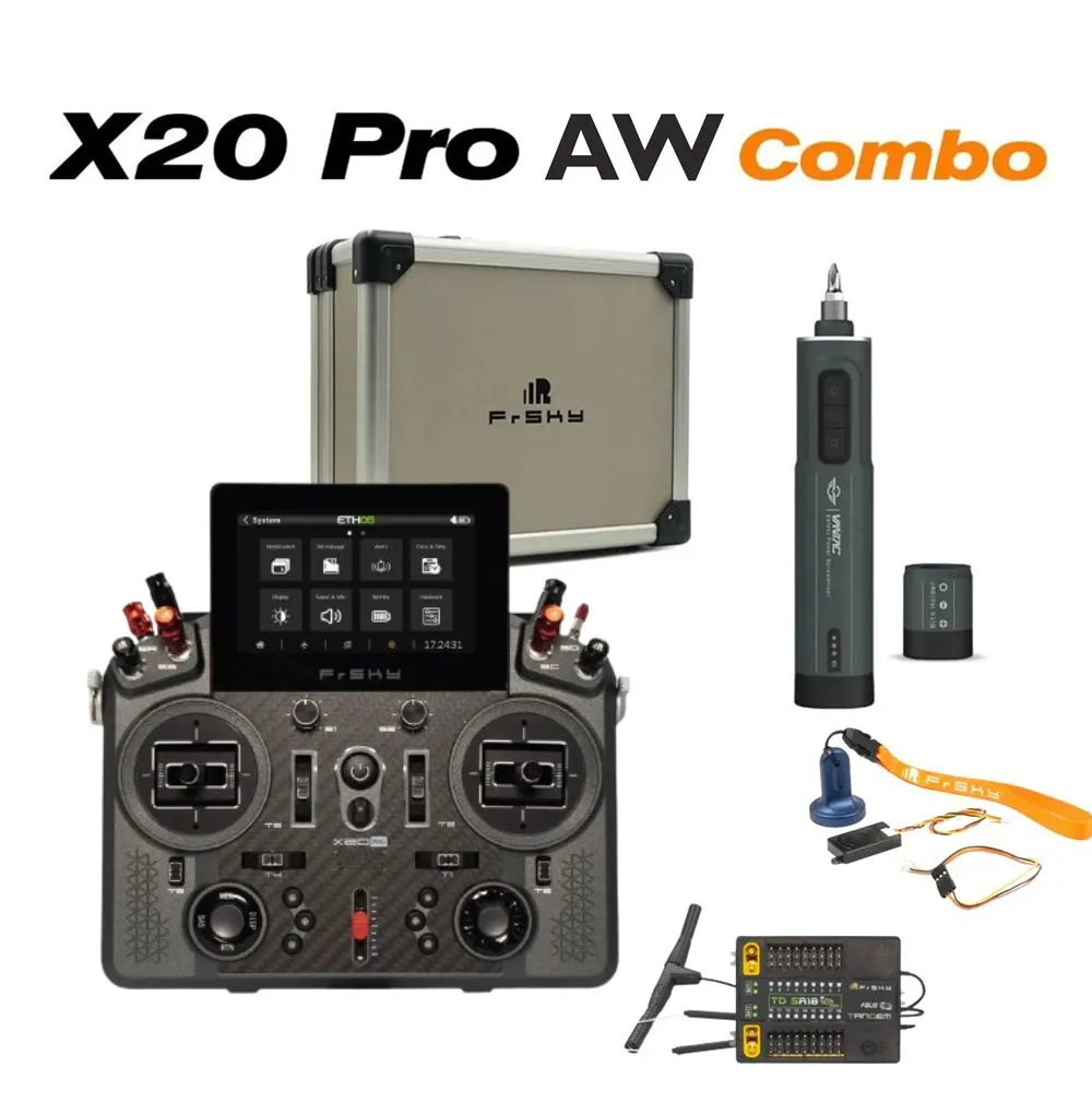[FRS-X20PRO-AW-GREY-COMBO] X20Pro AW Grey (combo with TD SR18 Remote NFC) FRSKY