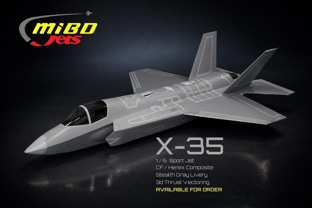 Mibo Jets X-35 Stealth Grey PNP